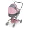 Badger Basket Gray & Pink Daydream Multi-Function Single Doll Pram & Stroller